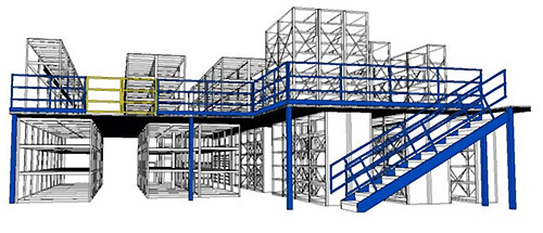 Характеристика и особенности мезонинных стеллажей